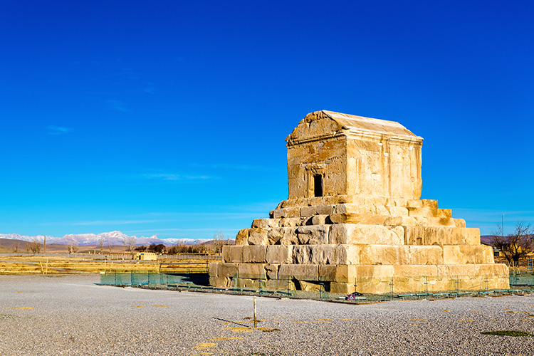 Simple yet majestic tomb of Cyrus the Great – founder of the Achaemenid Empire, linking to the roots of 'Parsa