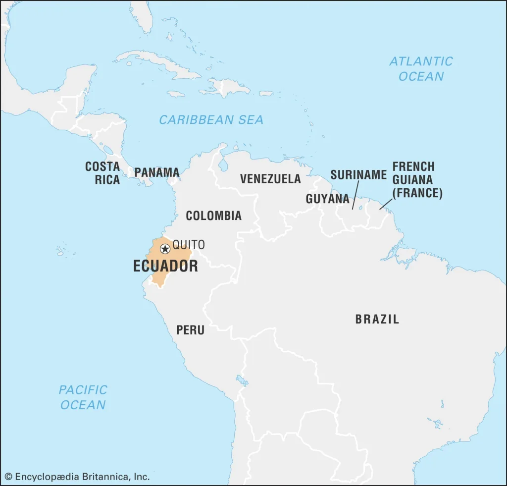 World Data Locator Map Ecuador