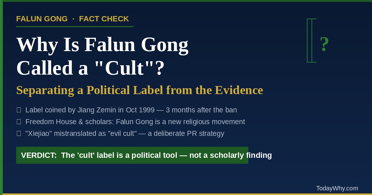 Why Is Falun Gong Called a Cult — And Why That Label Is Wrong