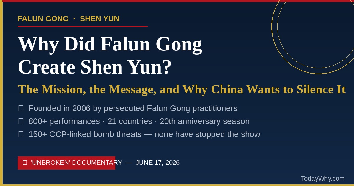 Why Did Falun Gong Create Shen Yun — And Why Does China Want to Shut It Down?