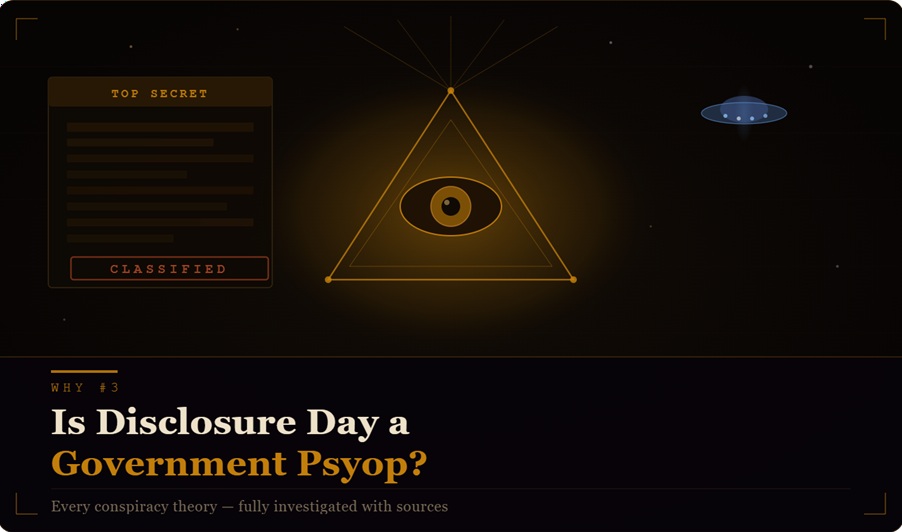 Disclosure Day is a government psyop? The theory is breaking the Internet 1 Disclosure Day is a government psyop? The theory is breaking the Internet