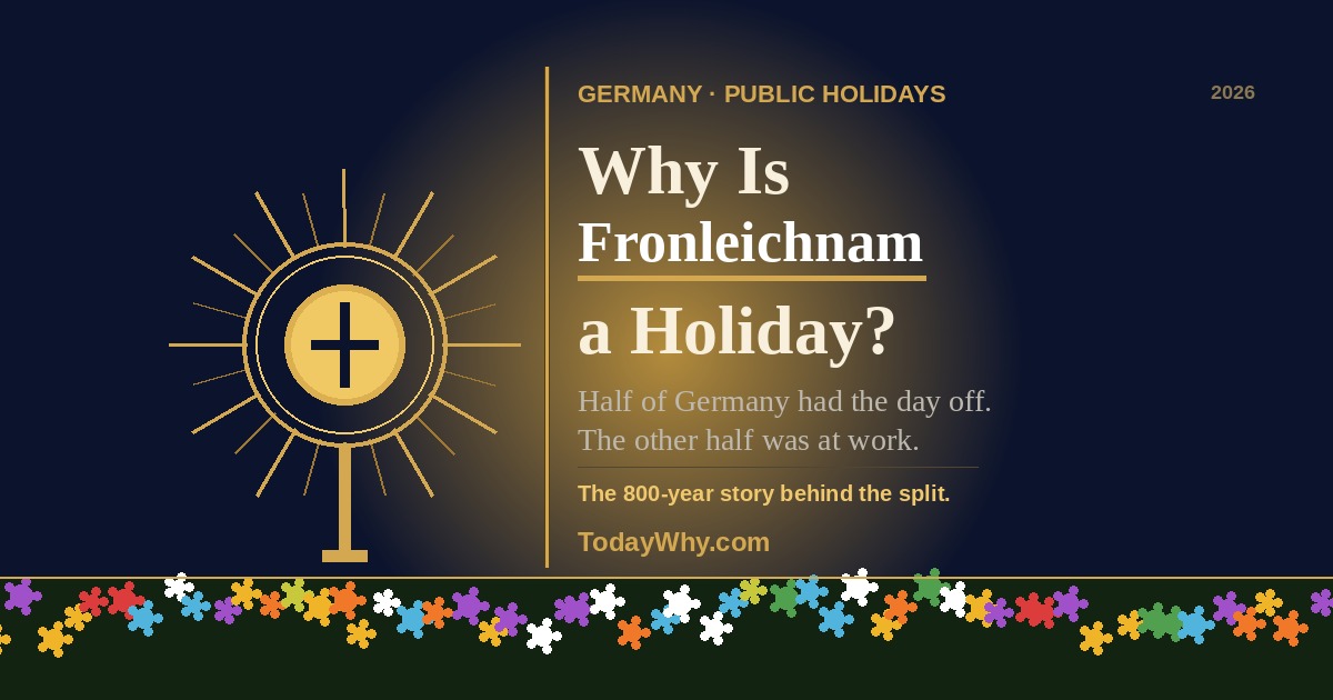 Why Is Fronleichnam a Public Holiday in Germany — But Only in Some States? 1 Why Is Fronleichnam a Public Holiday in Germany — But Only in Some States?