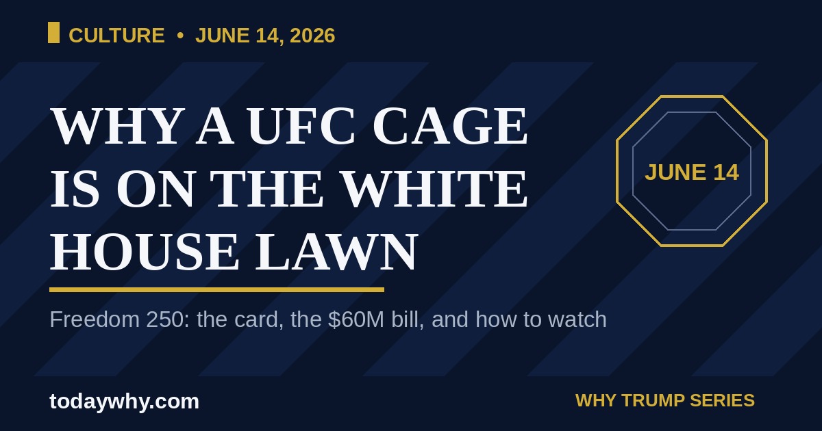 Why Is Trump Hosting a UFC Fight at the White House? 4 Why Is Trump Hosting a UFC Fight at the White House?