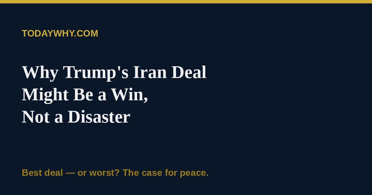 Why Trump's Iran deal is worst in American diplomatic history