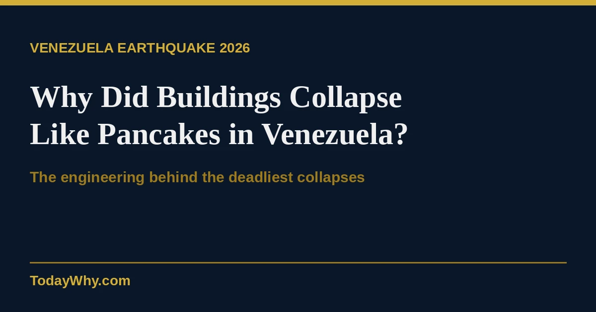 Why Did Venezuela’s Buildings Collapse Like Pancakes?