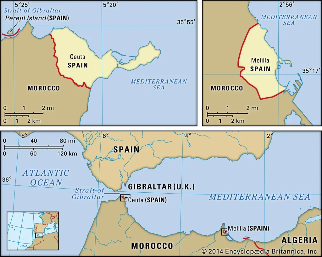 Wo liegt Ceuta? Karte, Status, Geschichte 2 Wo liegt Ceuta genau?
