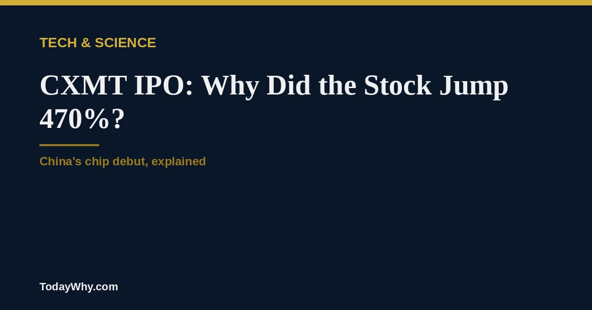 CXMT IPO: Why Did the Stock Jump 470%?