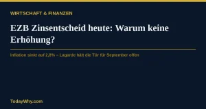 EZB Zinsentscheid heute: Warum keine Erhöhung?