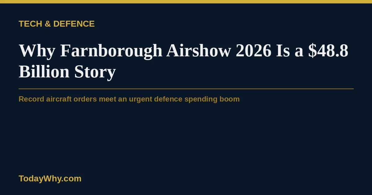 Farnborough Airshow 2026: Why $48.8 billion in deals?