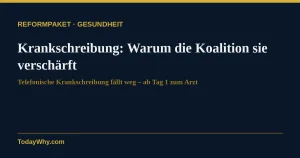 Krankschreibung 2026: Warum die Koalition sie jetzt verschärft" — 58 Zeichen