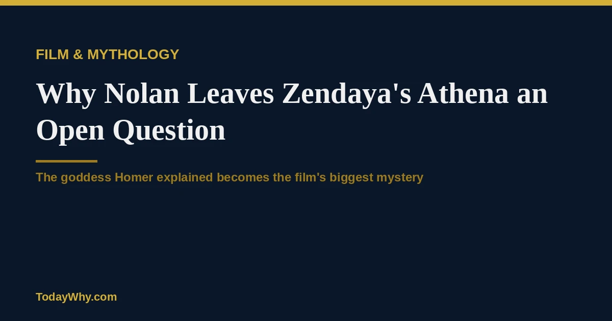 Why Nolan leaves Zendaya’s Athena an open question