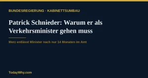 Patrick Schnieder: Warum der Verkehrsminister gehen muss