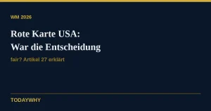 Rote Karte USA zurückgenommen: Warum die Balogun-Entscheidung nachvollziehbar ist