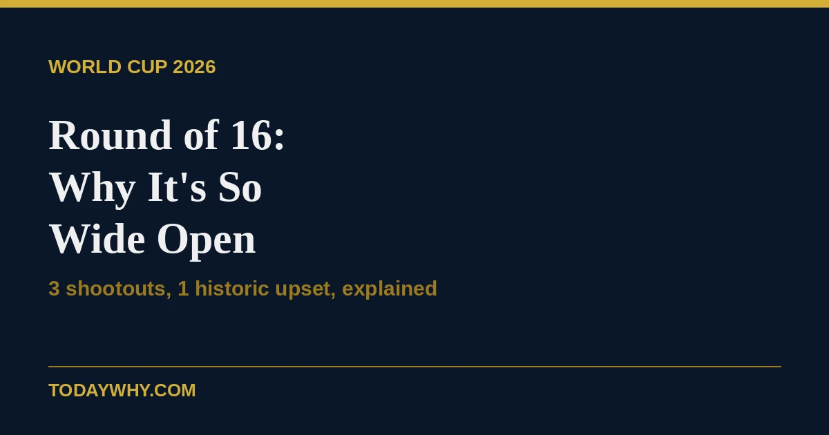 World Cup 2026 round of 16: Why this is the most wide-open knockout stage in tournament history 1 World Cup 2026 round of 16: Why this is the most wide-open knockout stage in tournament history