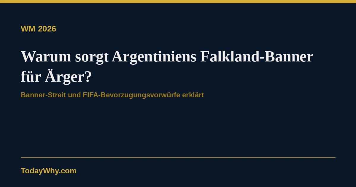 Warum sorgt Argentiniens Falklandinseln-Banner für Ärger bei der WM?