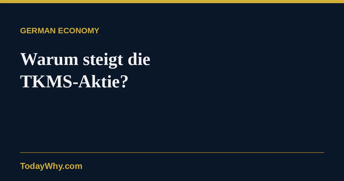 TKMS-Aktie heute: Der Kanada-Effekt