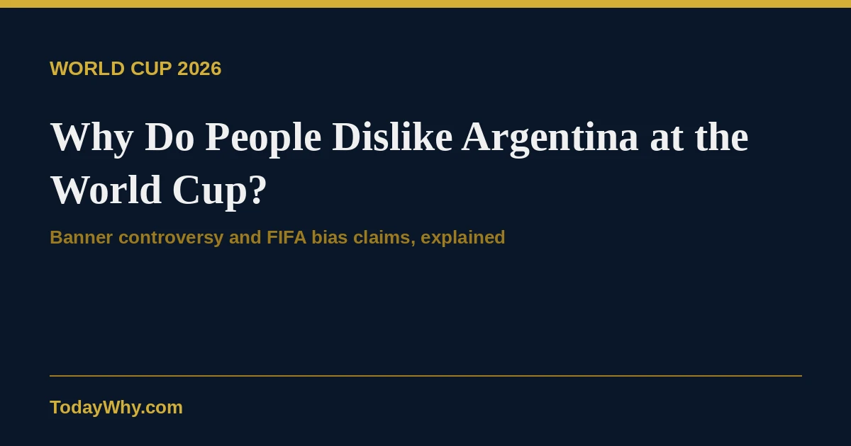 Why do people dislike Argentina at the World Cup? Banner controversy and bias claims explained