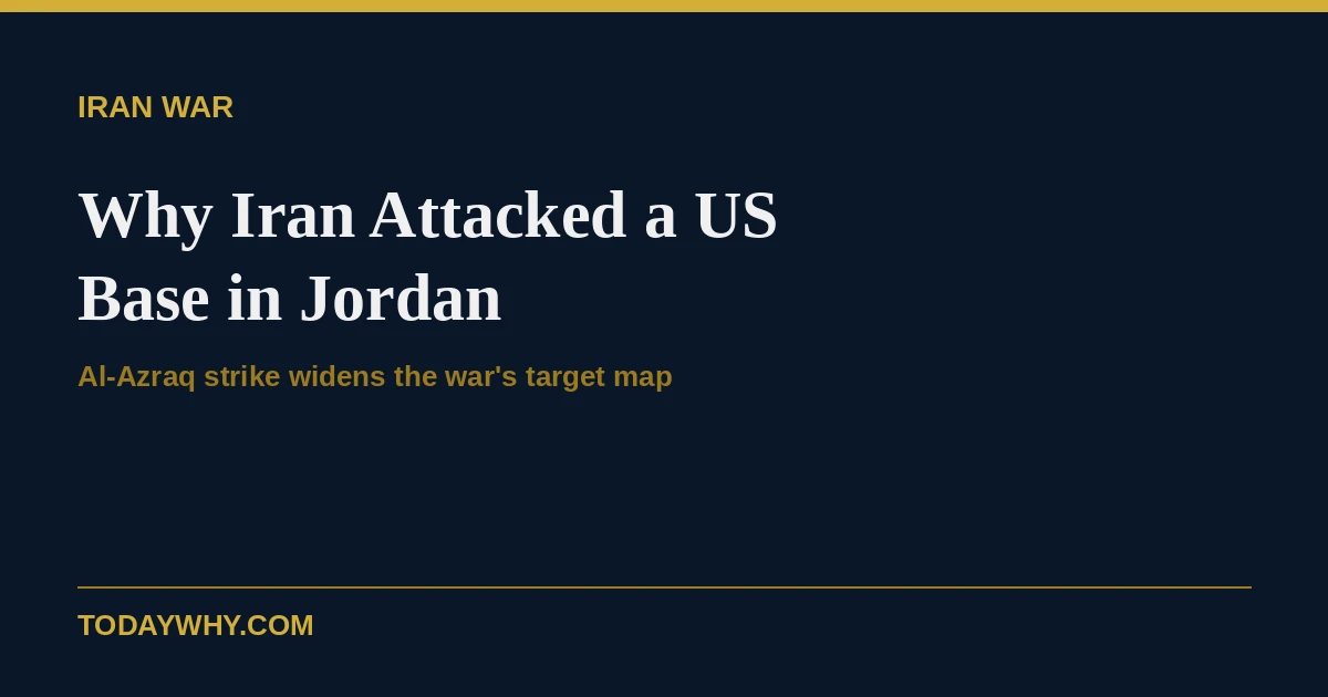 Why Iran attacked a US base in Jordan 1 Why Iran attacked a US base in Jordan
