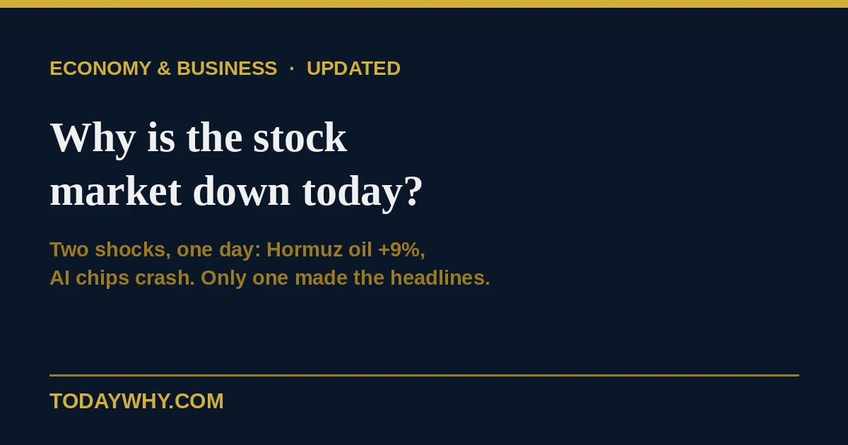 Why is the Stock Market down today? 4 Why is the Stock Market down today?