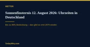 Sonnenfinsternis 12. August 2026: Uhrzeiten in Deutschland 13 Sonnenfinsternis 12. August 2026: Uhrzeiten und Bedeckung in Deutschland