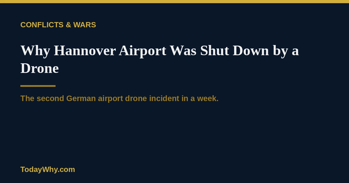 Why Hannover Airport Was Shut Down by a Drone |