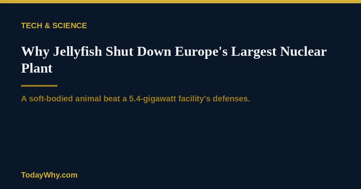 Why jellyfish shut down Europe’s largest nuclear plant