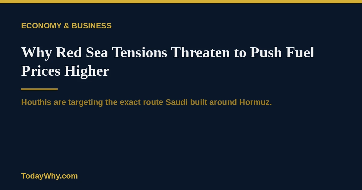 Why Red Sea tensions threaten to push fuel prices higher