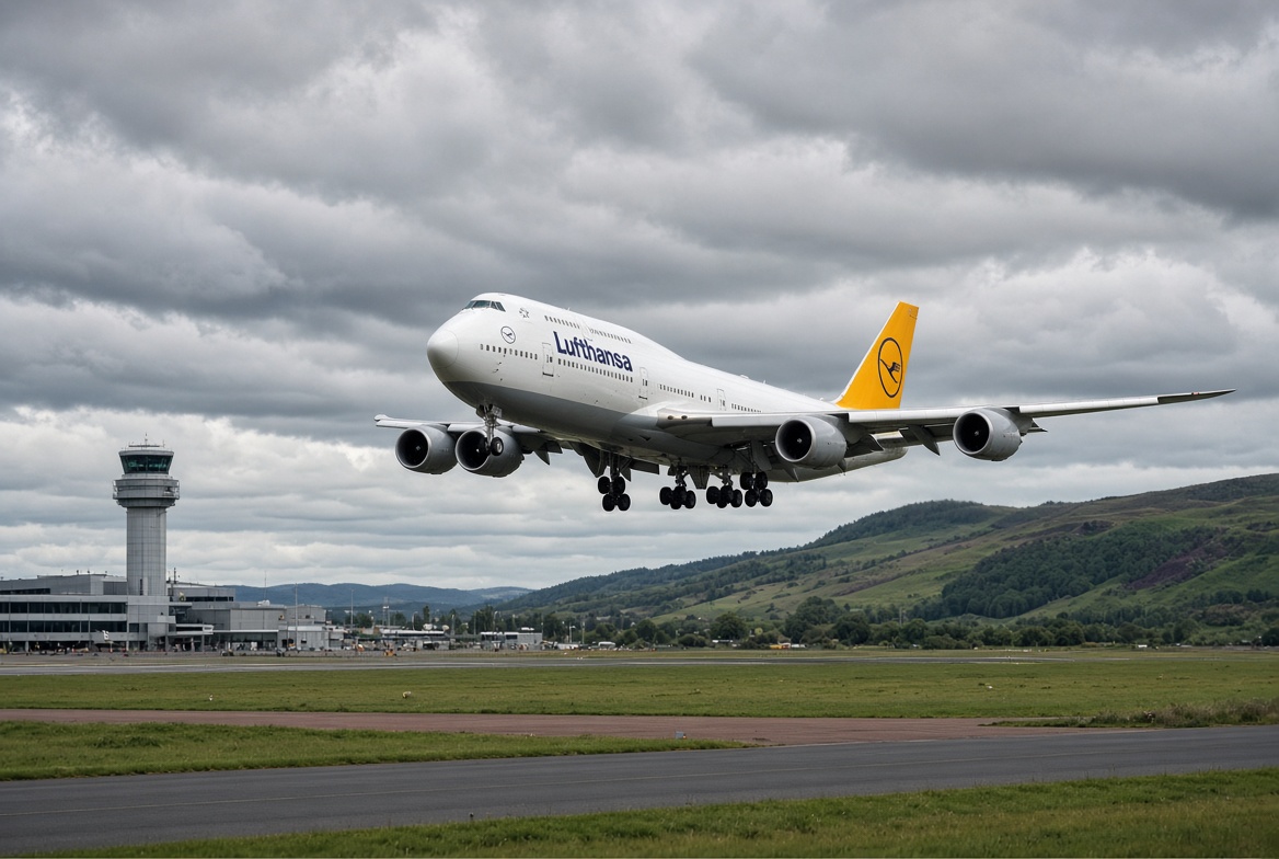 Lufthansa Flug Glasgow: Boeing 747-8 von LH430 landet nach medizinischem Notfall am Flughafen Glasgow