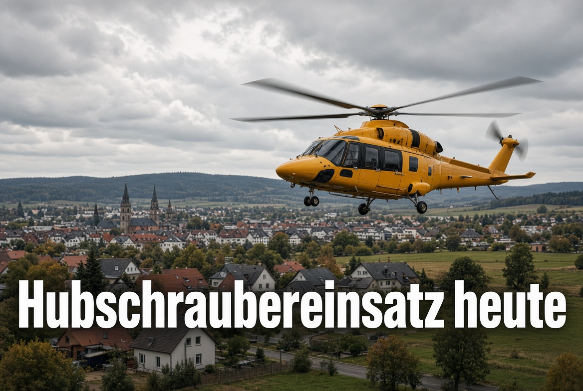 Hubschraubereinsatz heute: Warum kreist ein Hubschrauber über mir?