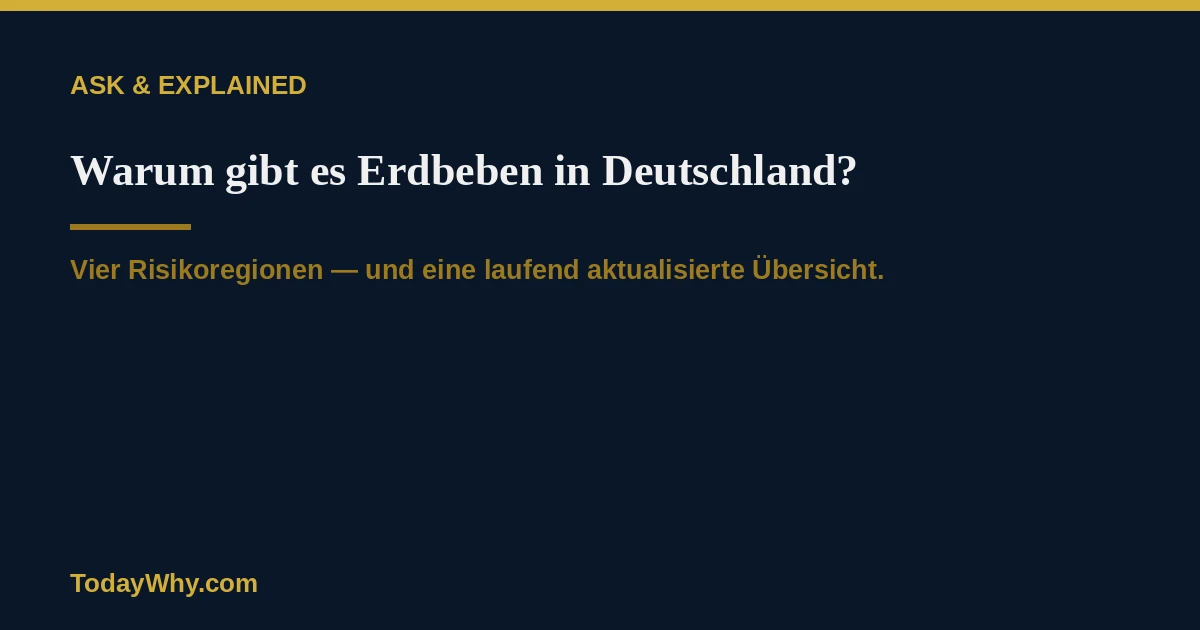 Warum gab es ein Erdbeben bei Mannheim und Worms?