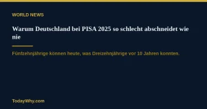Warum Deutschland bei PISA 2025 so schlecht abschneidet wie nie 13 Warum Deutschland bei PISA 2025 so schlecht abschneidet wie nie