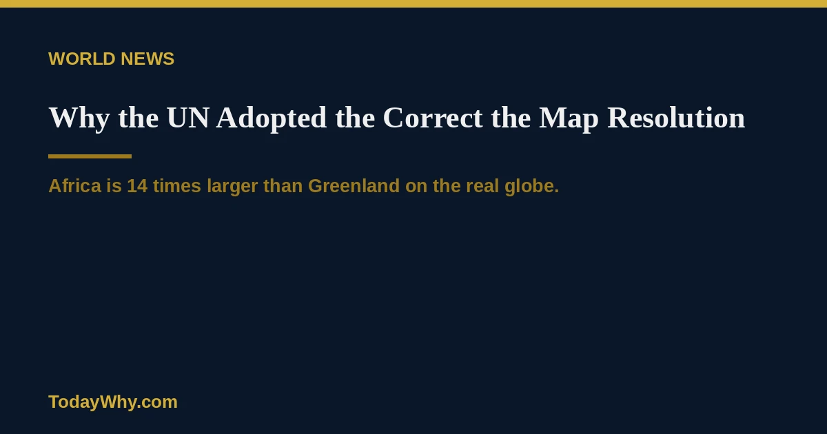 Why the UN Adopted the Correct the Map Resolution