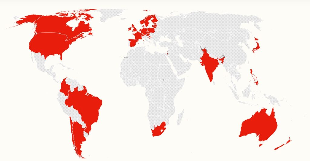 The Policy Map: Emergency Recommendation Levels by Country