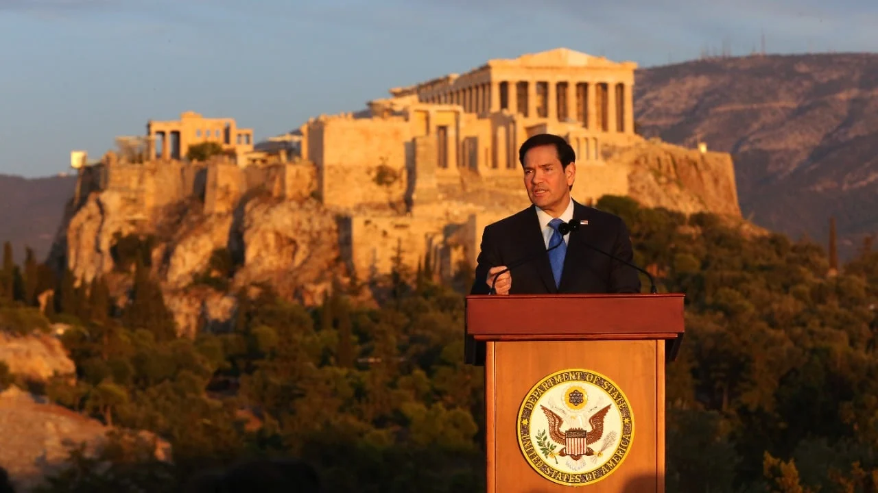Rede von Marco Rubio in Athen, Griechenland, am 7. Oktober 2026